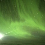 La aurora astral sobre el ocÈano cerca de la Ant·rtida, visto desde un vuelo arrendado especialmente para ver el fenÛmeno, el viernes 24 de marzo de 2017. (Ian Griffin via AP)