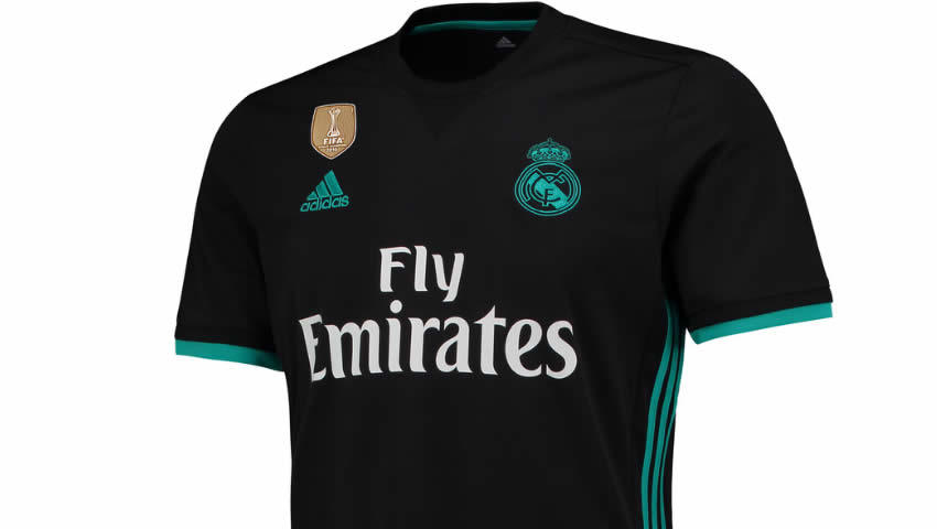 La camiseta de visitante del Real Madrid para la 2017-18.