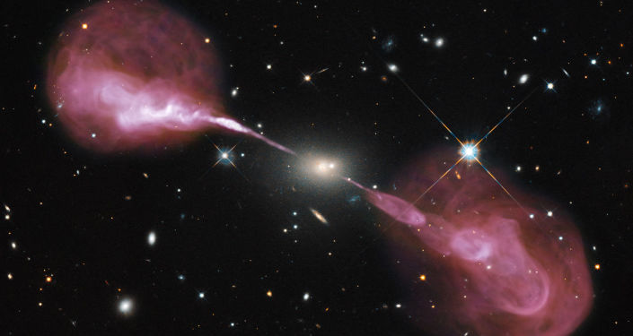 Energía entre agujeros negros (imagen referencial)