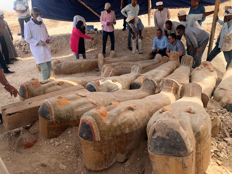 El de Luxor se suma a una serie de hallazgos que se vienen repitiendo en todo el país en el área arqueológica (@AntiquitiesOf)