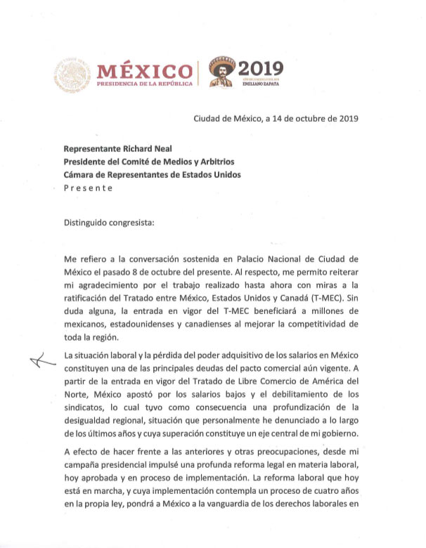 López Obrador se compromete a destinar 900 mdd para reforma laboral