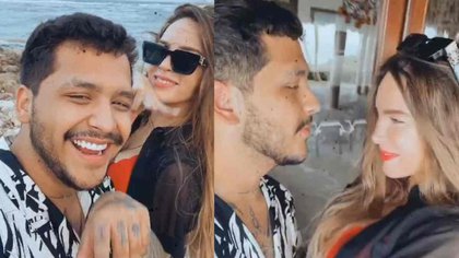Belinda y Nodal se fueron a la playa unos días para celebrar el cumpleaños de ella (Foto: Instagram)