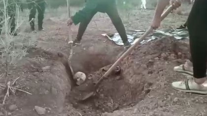 El lugar está sembrado de huesos humanos (Foto: Captura de pantalla/ video Río Doce)