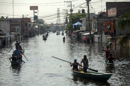 Las afectaciones de las inundaciones han golpeado con mayor intensidad a Tabasco, pero también a Chiapas y Veracruz (Foto: Félix Márquez/ AFP)