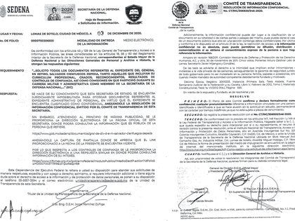 SEDENA solicitud de información (Foto: SEDENA)