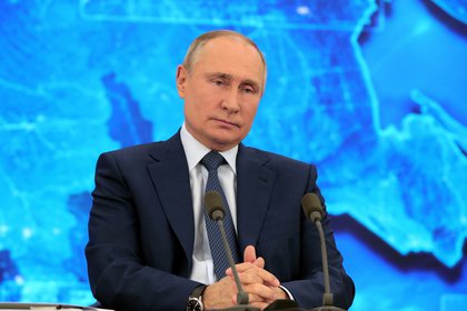 El presidente de Rusia, Vladímir Putin, en su tradicional rueda de prensa anual, que este año ha sido telemática por la pandemia de coronavirus. EFE/EPA/MICHAIL KLIMENTYEV / SPUTNIK / KREMLIN POOL
