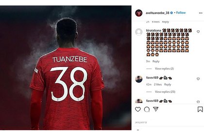 La agresión a Tuanzebe en su cuenta de Instagram