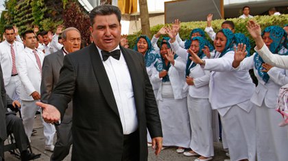 Los fieles a Naasón Joaquín, piensan que su líder tiene toques divinos (Foto: Fernando García Carranza/ Cuartoscuro)