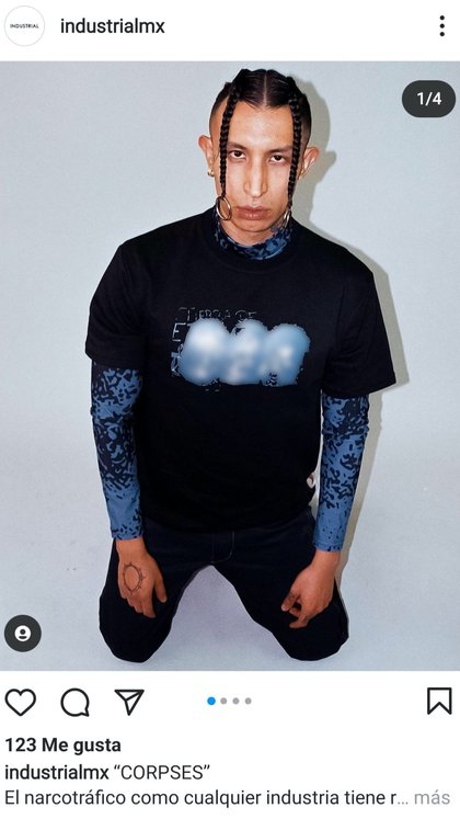 Según la marca, se lleva a cabo un performance en el cual la ropa “impacta en la sensación corpórea de las personas al aproximar, simbólicamente, un cuerpo mutilado con el suyo” (Foto: Instagram/@industrialmx)