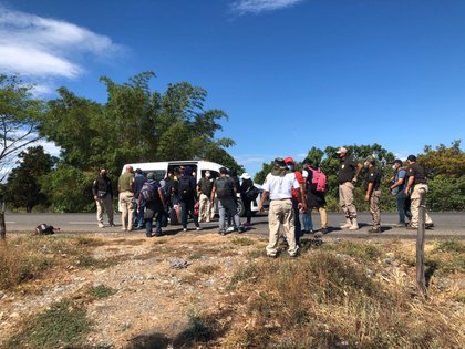 Al parecer, el grupo ingresó a primera hora de este 1 de abril por la frontera sur de México (Foto: Twitter/@INAMI_mx)
