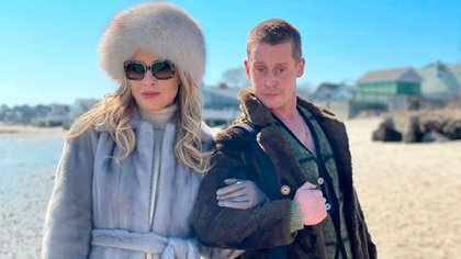 Macaulay Culkin en el rodaje de "American Horror Story"