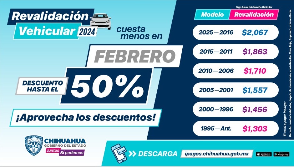 Arranca programa de Revalidación Vehicular 2024 con descuentos de hasta