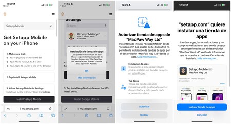 Paso 1: instalar la tienda de terceros en el iPhone | Capturas: Xataka