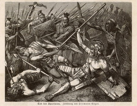 Tod Des Spartacus By Hermann Vogel