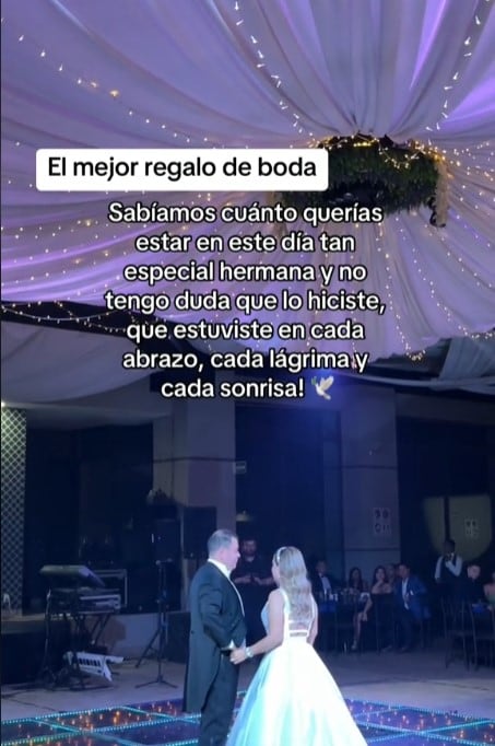 La voz de su hermana víctima de feminicidio pudo escucharse en su boda