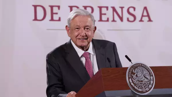 El presidente Andrés Manuel López Obrador en la conferencia de prensa mañanera tras las elecciones presidenciales