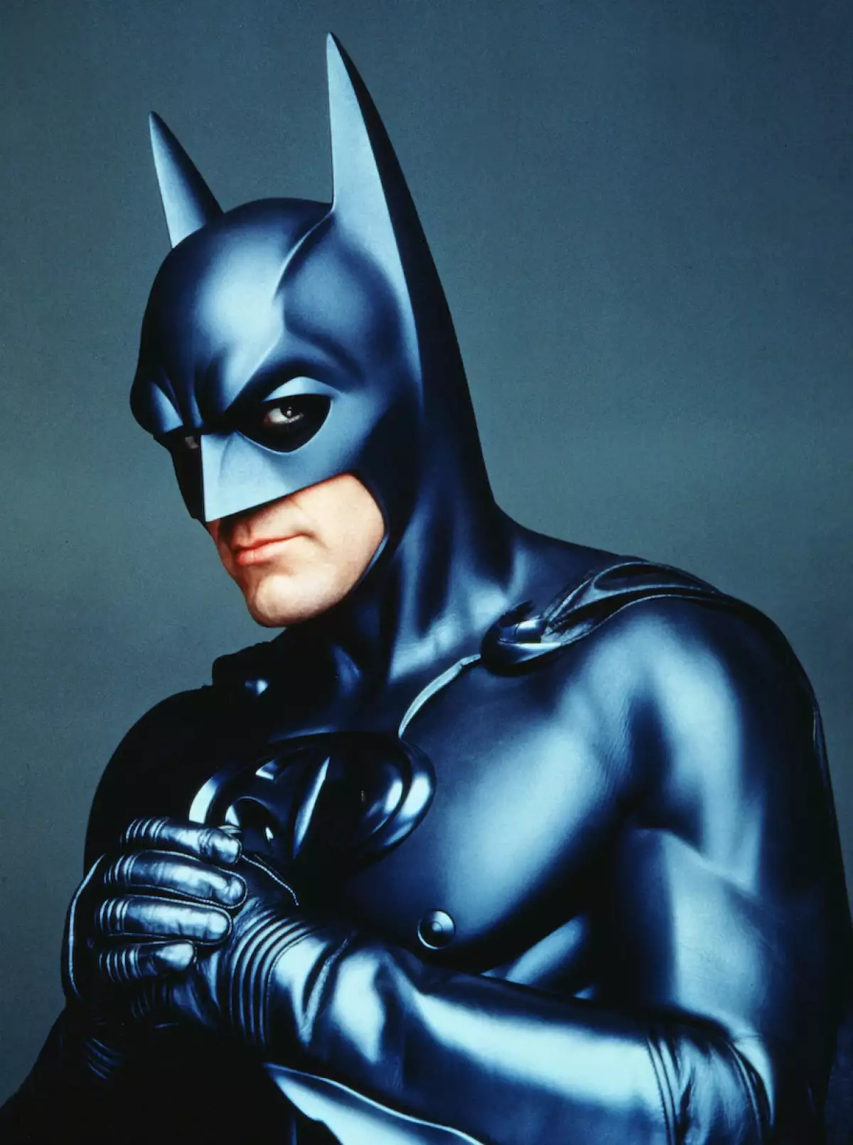 George Clooney caracterizado como Batman