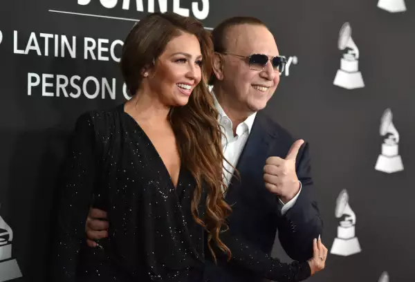 Thalía y Tommy Mottola