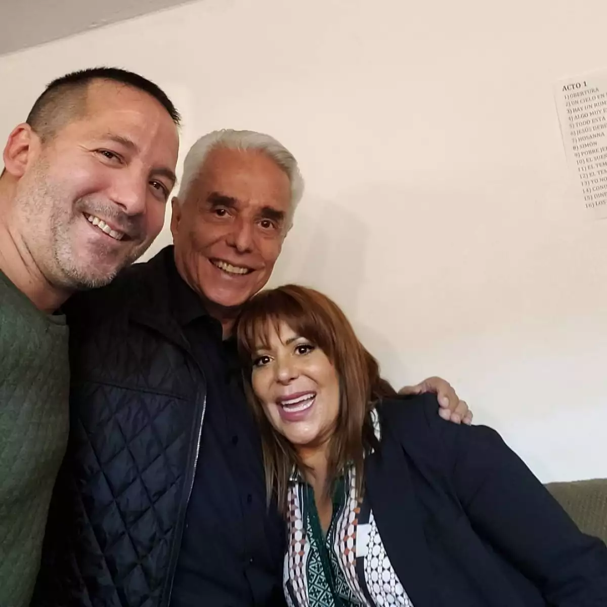 Luis Enrique, Enrique y Alejandra Guzmán 