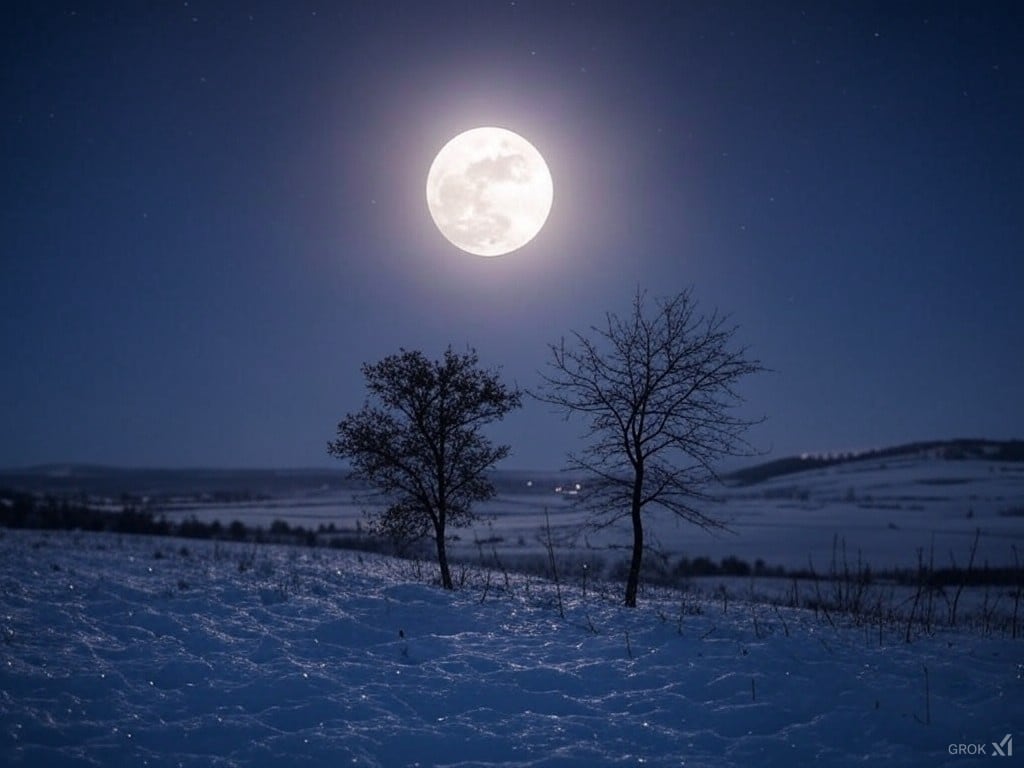 Este 12 de febrero es la luna llena o Luna de Nieve