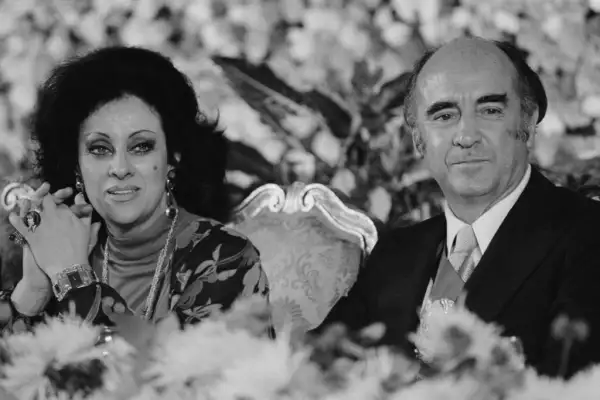 Mexican President Lopez Portillo and his Wife During his Investiture