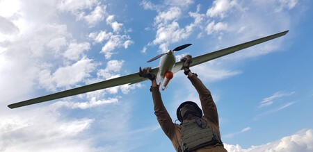 Punisher Drone Held By Ukrainian Soldier