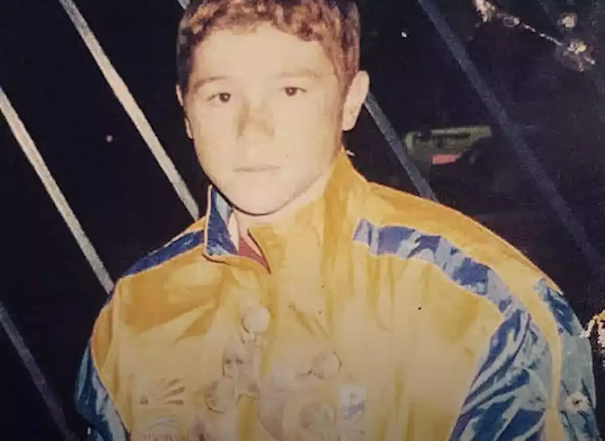 El boxeador Saúl Canelo Álvarez de niño