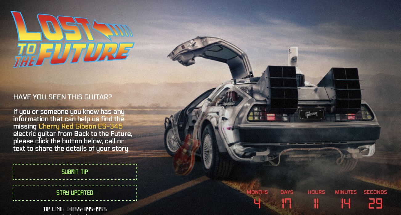 Volver al futuro: Se busca guitarra de Mart McFly