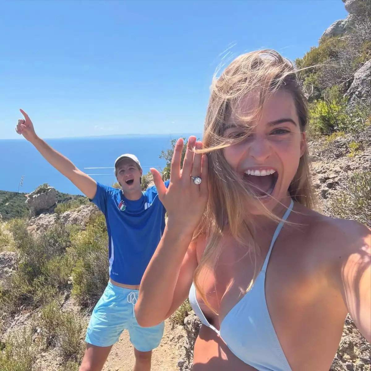 Imagen del compromiso matrimonial de Talita von Furstenberg y Rocco Brignone de Brabant