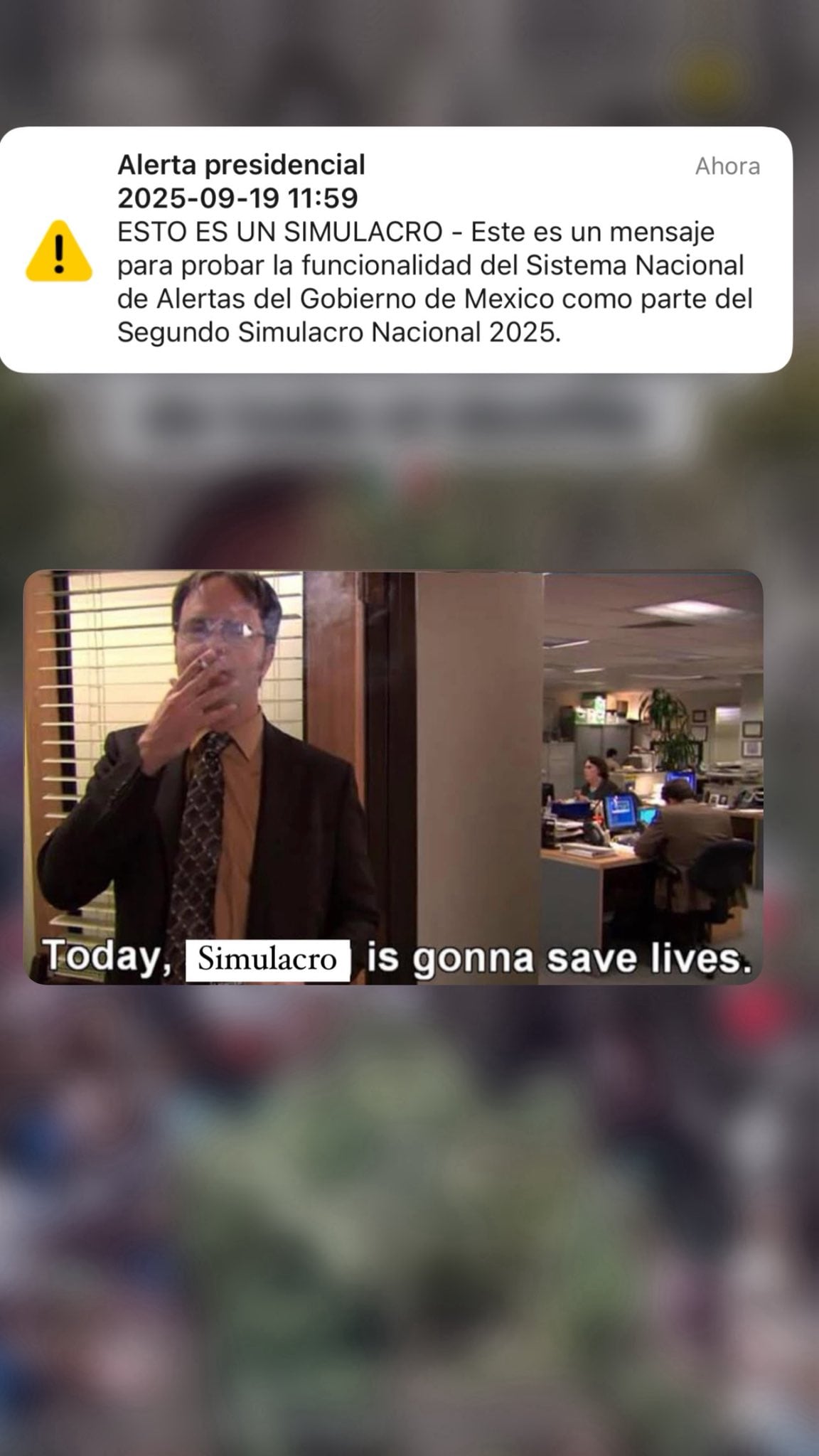 Memes por el Simulacro Nacional 2025