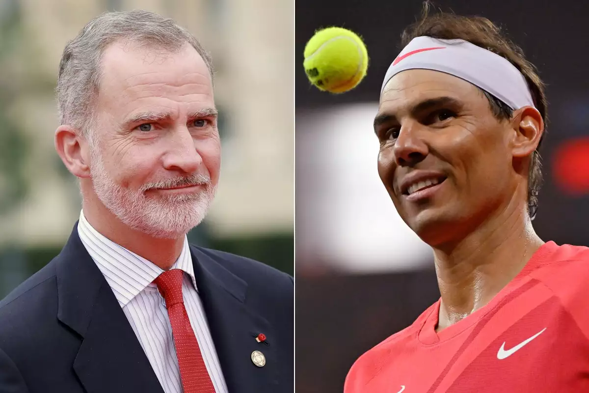 Imagen armada con fotos de Felipe VI y Rafa Nadal