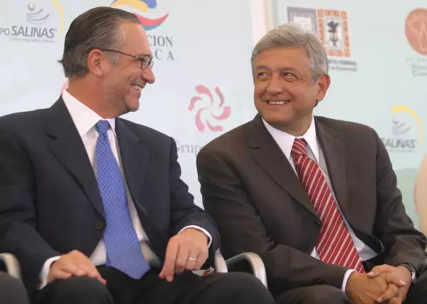 Ricardo Salinas Pliego y Andrés Manuel López Obrador