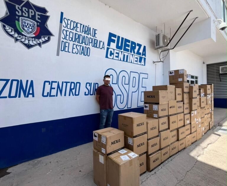 🚔🚭 ¡Golpe al mercado ilegal! Asegura SSPE cargamento de 6 mil 400 vapeadores valuados en casi 2 millones de pesos 💨📦