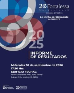 Fortalessa conmemorará 20 años de trabajo con su Informe Anual de Actividades