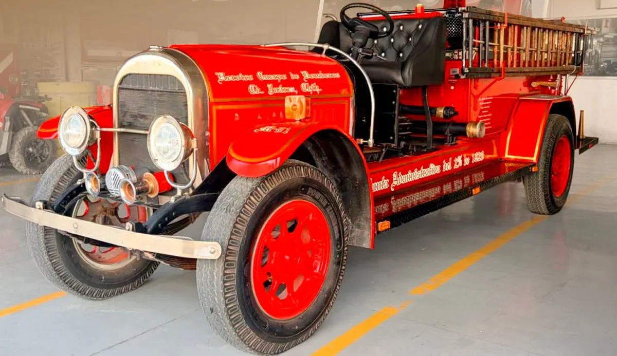 Cumple 100 años la Máquina #1 de Bomberos de Juárez, símbolo de la ciudad