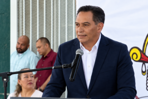 Alejandro Pérez Cuéllar destaca programas sociales federales durante arranque de la Cruzada por la Educación en Juárez