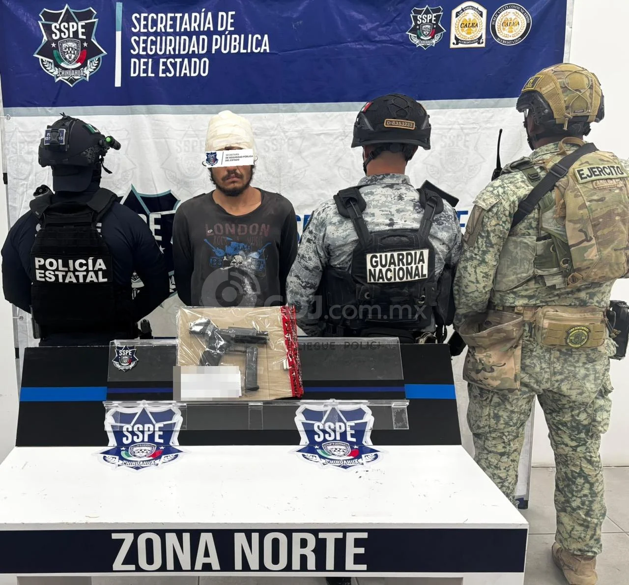 Armas, persecuciones y detenciones: refuerzan operativo de seguridad en Ciudad Juárez