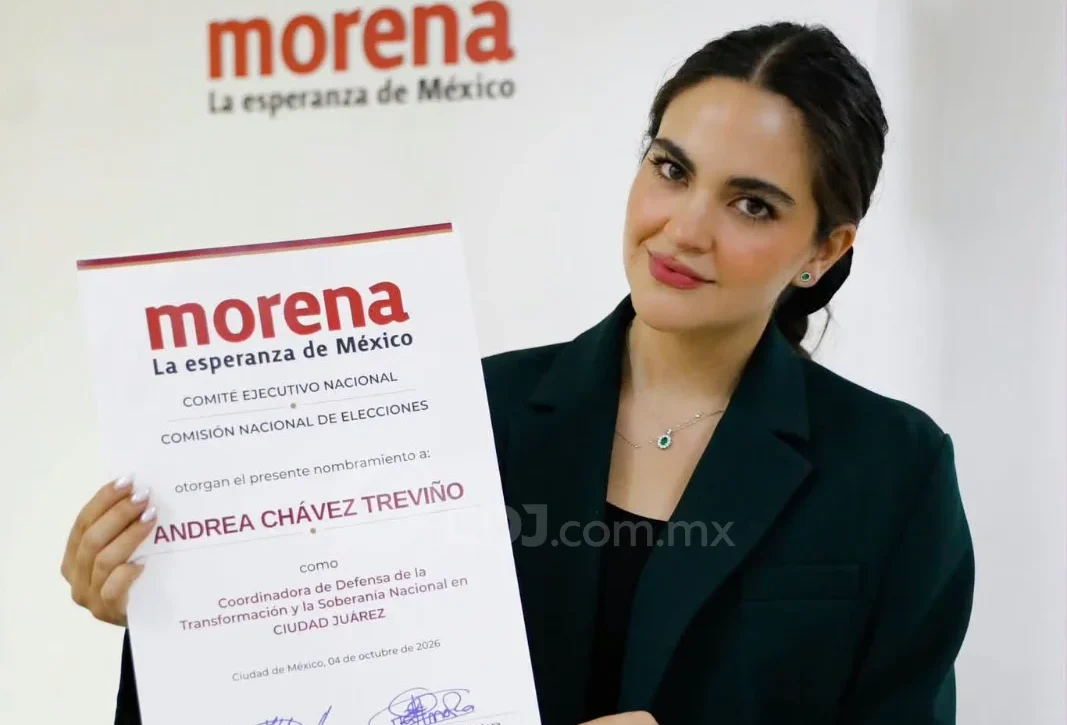 “Nada para mí, todo para quienes trabajan”: Andrea Chávez tras aceptar coordinación de Morena en Juárez