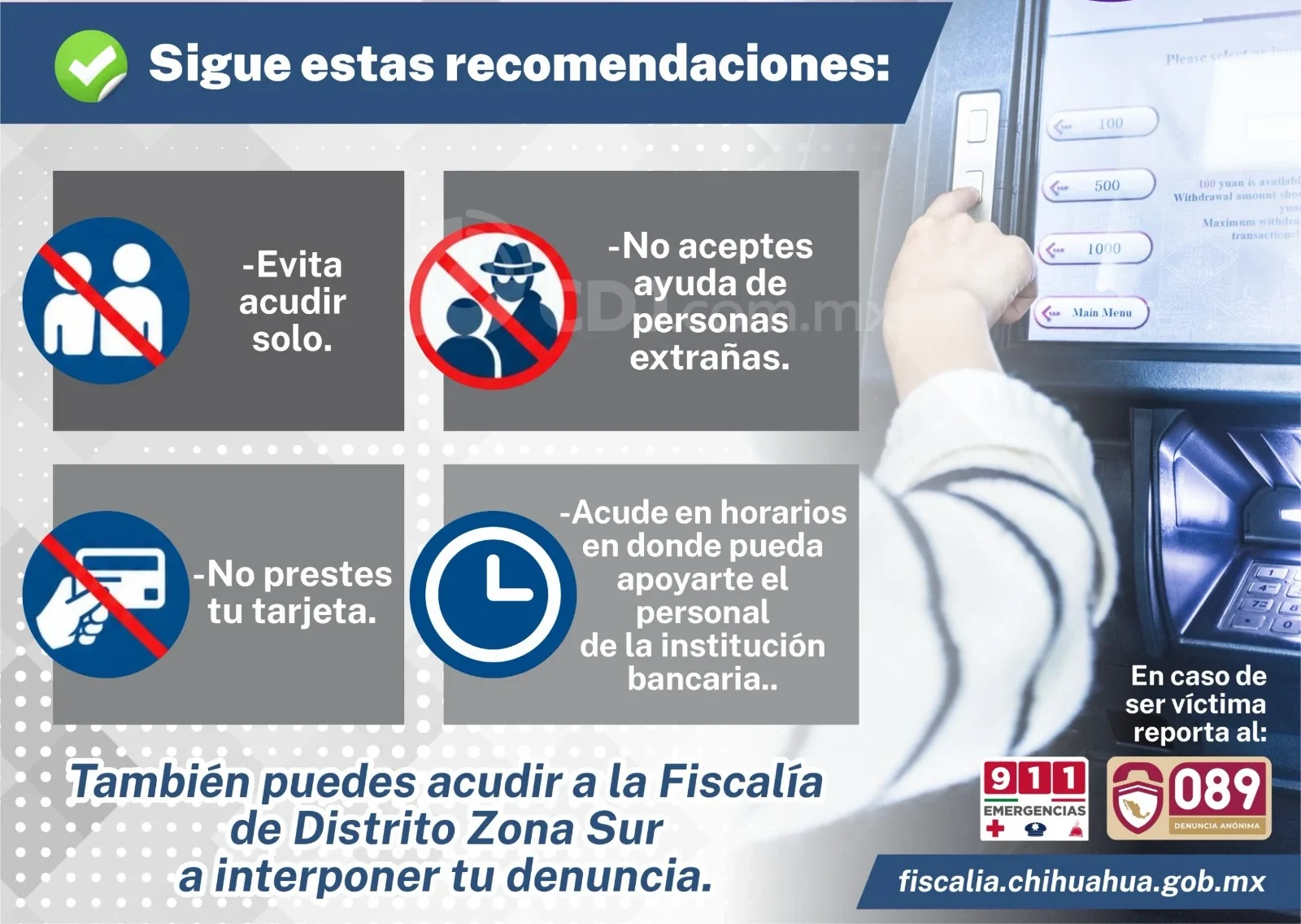 Alertan por fraude de “talladores” de tarjetas en cajeros automáticos
