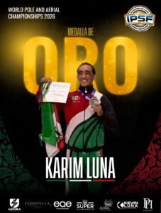¡Oro mundial para México! Karim Luna, orgullosamente camarguense, conquista el primer lugar en el Mundial de Pole Sport 2026